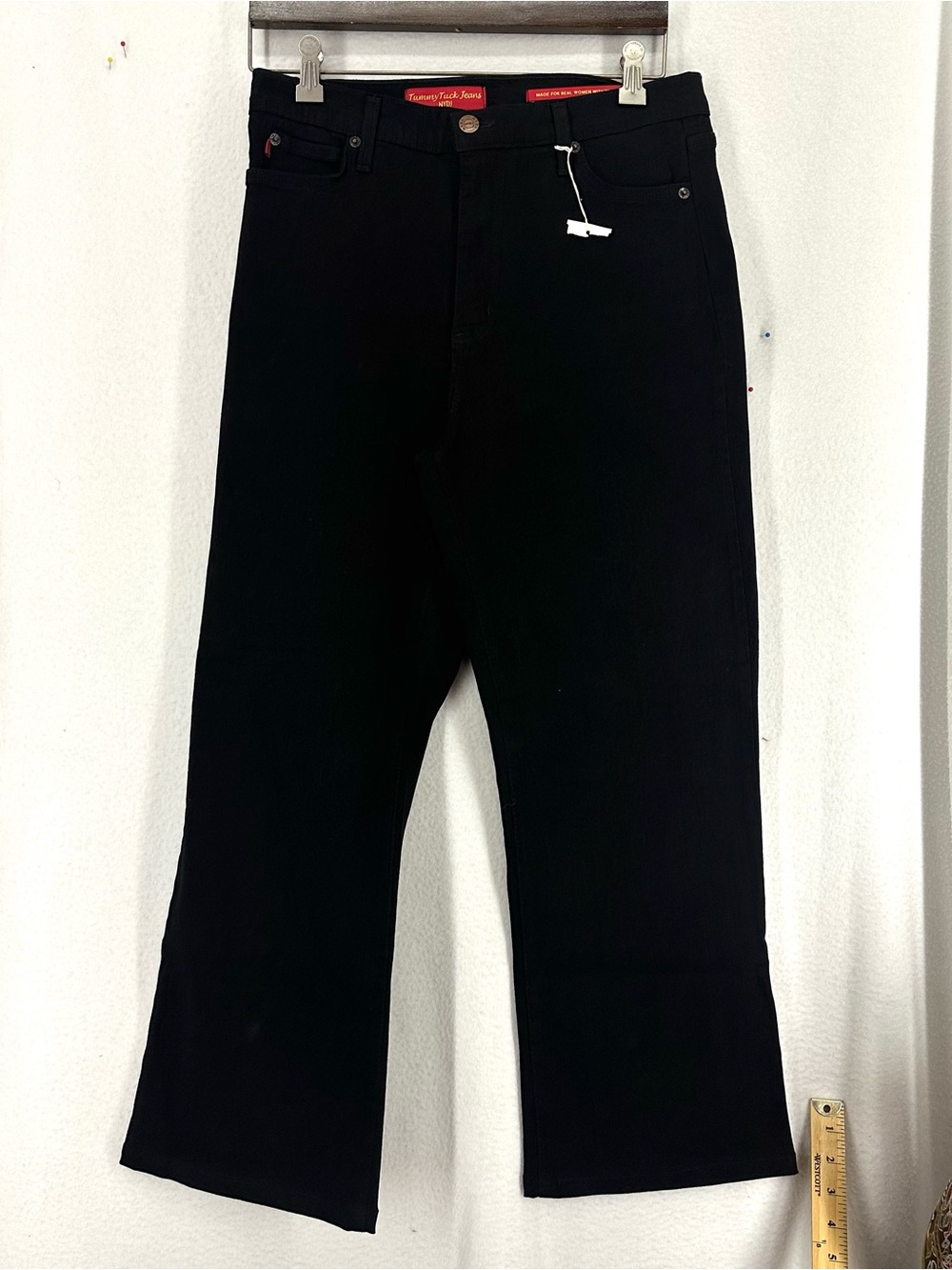NYDJ TummyTuck Jeans Black Bootcut Jeans Women’s 12 Stretch